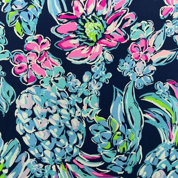 Lilly Pulitzer Winona Stretch Dress Pineapple Paradise Womens Size Small - Picture 2 of 5